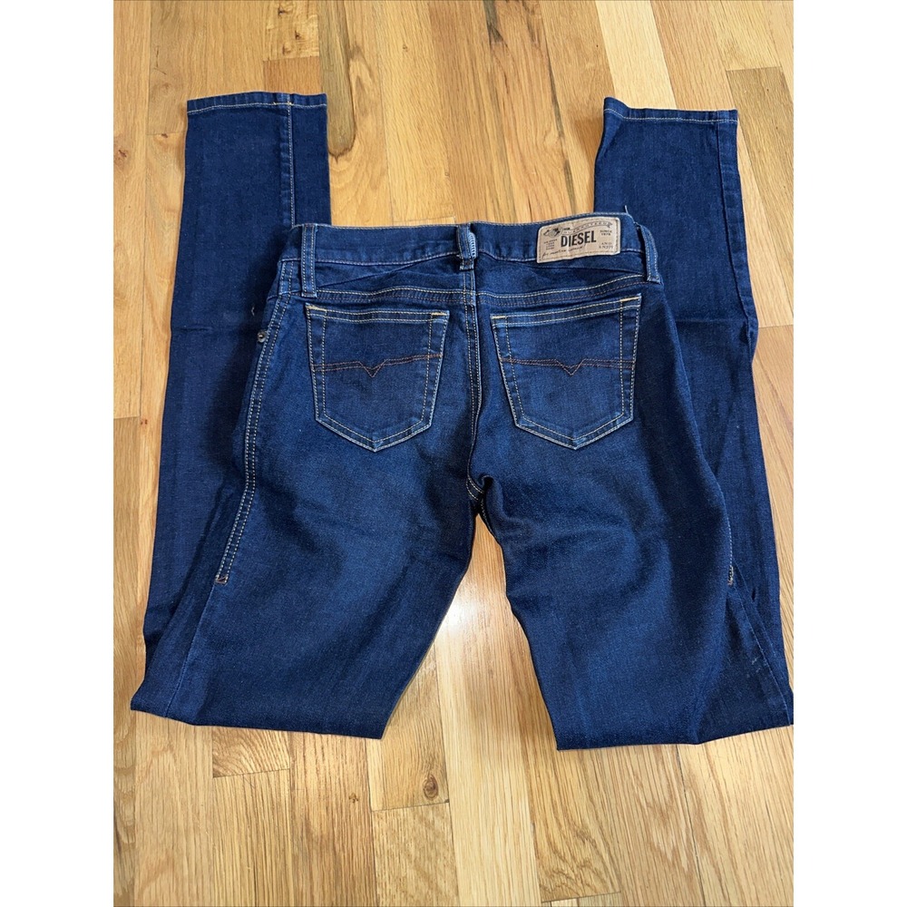 Diesel Industry Getlegg Woman 24X32 Blue Denim Jeans Stretch Slim Tapered. - Picture 4 of 4